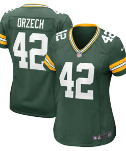 Matt Orzech 42 Green Bay Packers Women's Game Jersey - Green JS2382 nicesnker