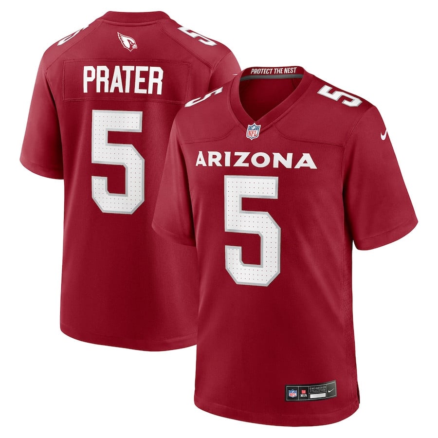 Matt Prater 5 Arizona Cardinals Team Game Men Jersey - Cardinal JS7070 nicesnker