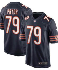 Matt Pryor 79 Chicago Bears Game Men Jersey - Navy JS4106 nicesnker