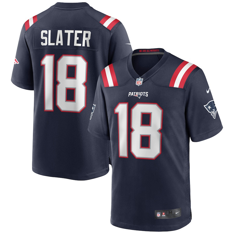 Matthew Slater 18 New England Patriots Men Game Jersey - Navy JS8151 nicesnker