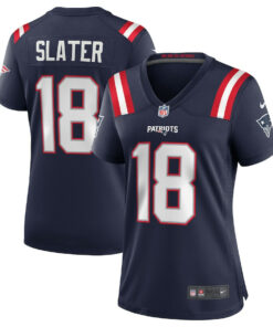 Matthew Slater 18 New England Patriots Women Team Game Jersey - Navy JS6469 nicesnker