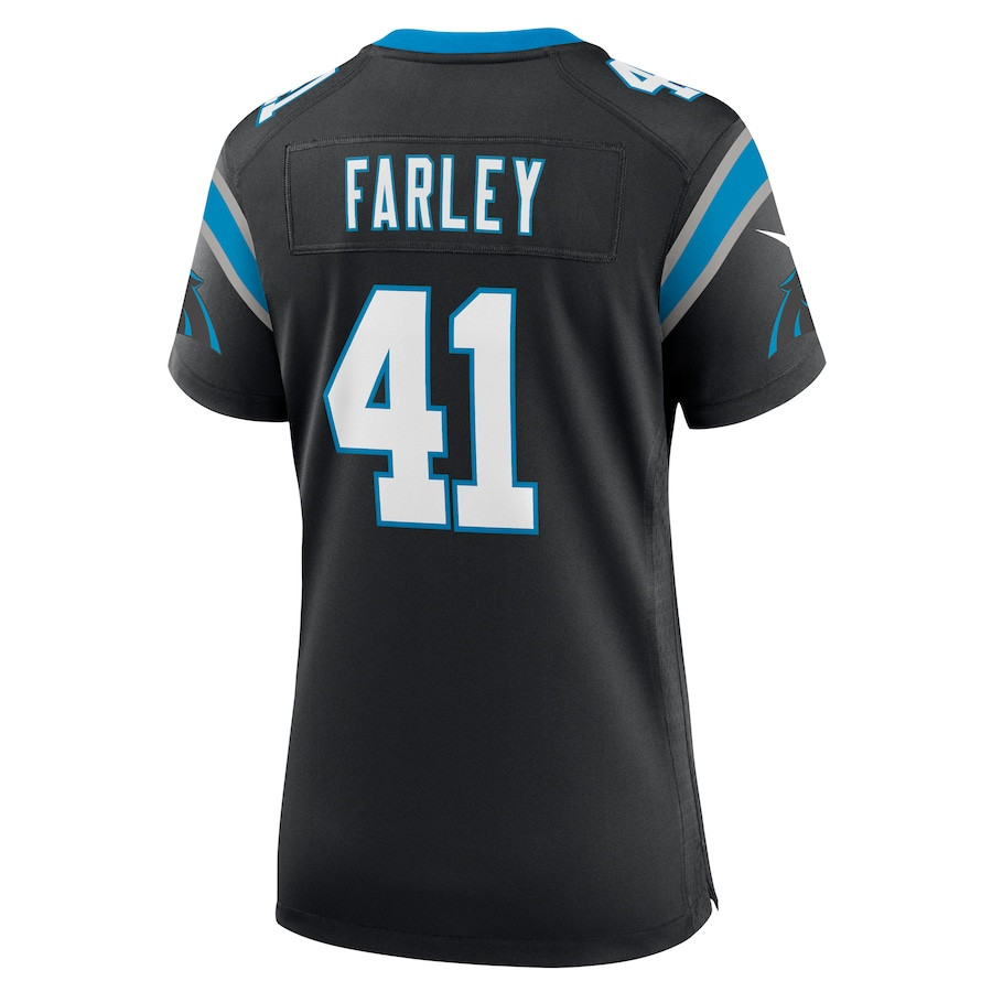 Matthias Farley 41 Carolina Panthers Women's Team Game Jersey - Black JS1538 nicesnker - Image 3