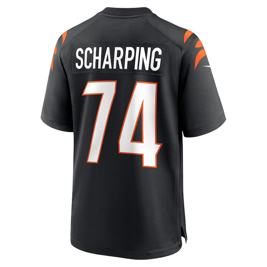 Max Scharping 74 Cincinnati Bengals Team Game Men Jersey - Black JS8162 nicesnker - Image 3