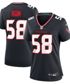 McTelvin Agim 58 Houston Texans Women Team Game Jersey - Navy JS9981 nicesnker
