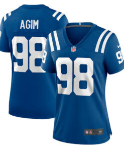 McTelvin Agim 98 Indianapolis Colts Women's Game Jersey - Royal JS8221 nicesnker