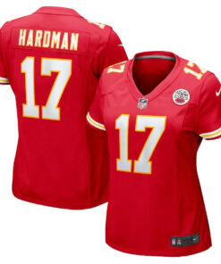 Mecole Hardman 17 Kansas City Chiefs Women's Game Jersey - Red JS9443 nicesnker