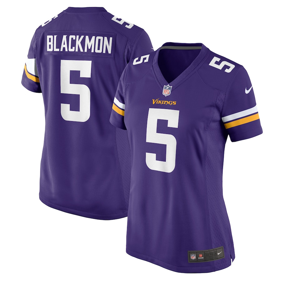 Mekhi Blackmon 5 Minnesota Vikings Women's Game Jersey - Purple JS5973 nicesnker