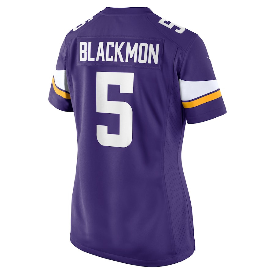Mekhi Blackmon 5 Minnesota Vikings Women's Game Jersey - Purple JS5973 nicesnker - Image 3
