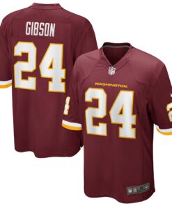 Men's Antonio Gibson Washington Football Team Burgundy Game Player Jersey JS3879 nicesnker