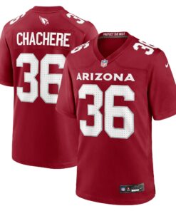 Men's Arizona Cardinals Andre Chachere Cardinal Team Game Jersey JS9653 nicesnker