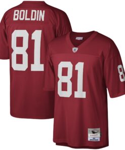 Men's Arizona Cardinals Anquan Boldin Mitchell & Ness Cardinal Legacy Jersey JS9527 nicesnker