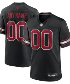Men's Arizona Cardinals Black Alternate Custom Game Jersey JS9162 nicesnker