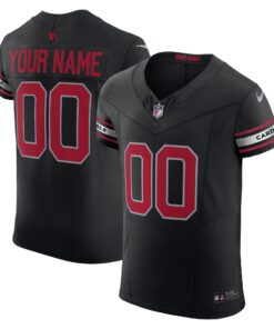Men's Arizona Cardinals Black Vapor F.U.S.E. Elite Custom Jersey JS6613 nicesnker