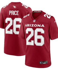 Men's Arizona Cardinals Bobby Price Cardinal Team Game Jersey JS3456 nicesnker