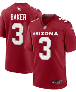 Men's Arizona Cardinals Budda Baker Cardinal Game Player Jersey JS4133 nicesnker