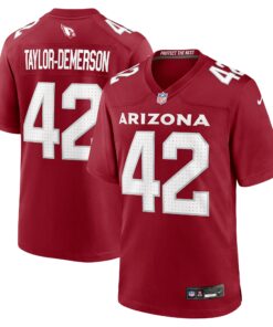 Men's Arizona Cardinals Dadrion Taylor-Demerson Cardinal Team Game Jersey JS4583 nicesnker