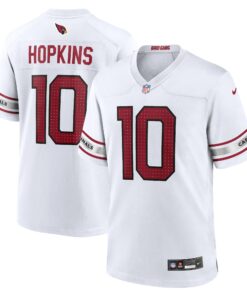 Men's Arizona Cardinals DeAndre Hopkins White Game Player Jersey JS6741 nicesnker