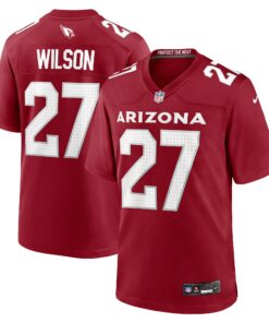 Men's Arizona Cardinals Divaad Wilson Cardinal Team Game Jersey JS8973 nicesnker
