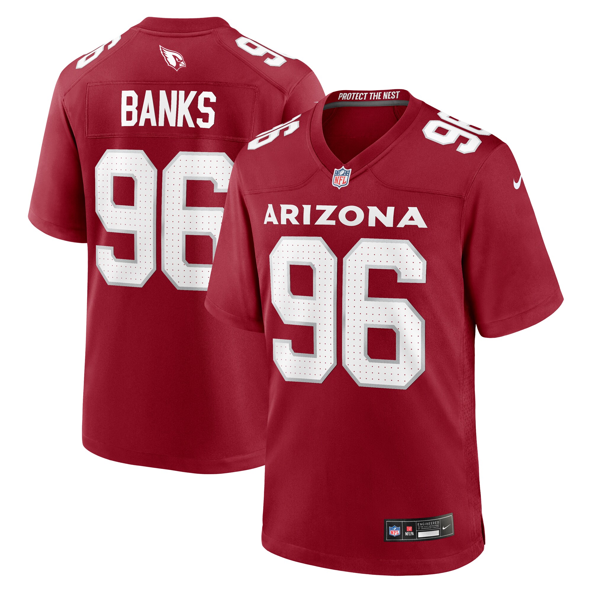 Men's Arizona Cardinals Eric Banks Cardinal Game Jersey JS1878 nicesnker