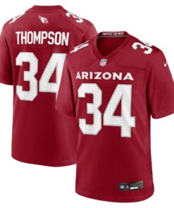 Men's Arizona Cardinals Jalen Thompson Cardinal Team Game Jersey JS7012 nicesnker