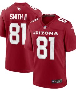 Men's Arizona Cardinals Jeff Smith II Cardinal Game Jersey JS9765 nicesnker