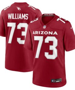 Men's Arizona Cardinals Jonah Williams Cardinal Team Game Jersey JS6844 nicesnker