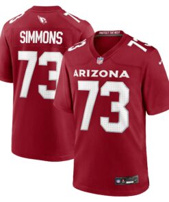 Men's Arizona Cardinals Lachavious Simmons Cardinal Team Game Jersey JS9025 nicesnker