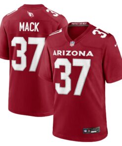 Men's Arizona Cardinals Marlon Mack Cardinal Team Game Jersey JS6398 nicesnker