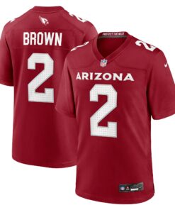 Men's Arizona Cardinals Marquise Brown Cardinal Home Game Jersey JS2104 nicesnker
