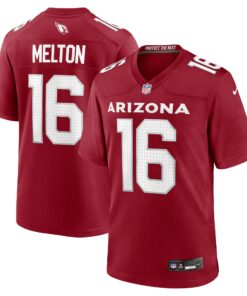 Men's Arizona Cardinals Max Melton Cardinal Team Game Jersey JS8972 nicesnker