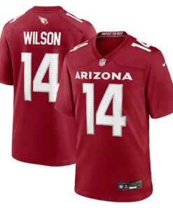 Men's Arizona Cardinals Michael Wilson Cardinal Team Game Jersey JS2505 nicesnker