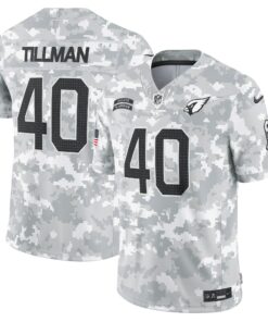 Men's Arizona Cardinals Pat Tillman Arctic Camo 2024 Salute to Service Retired Player Limited Jersey JS5916 nicesnker