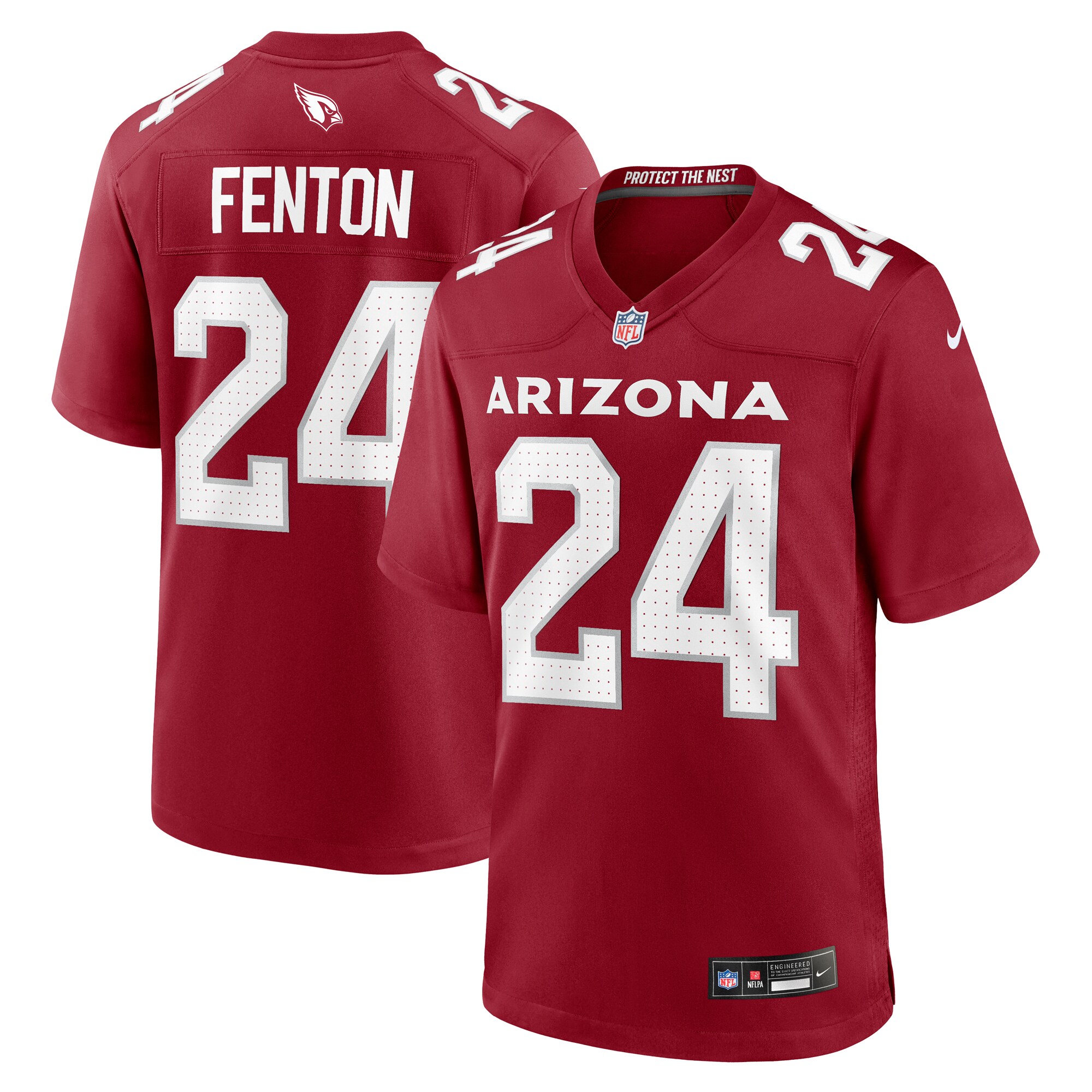 Men's Arizona Cardinals Rashad Fenton Cardinal Game Player Jersey JS6658 nicesnker