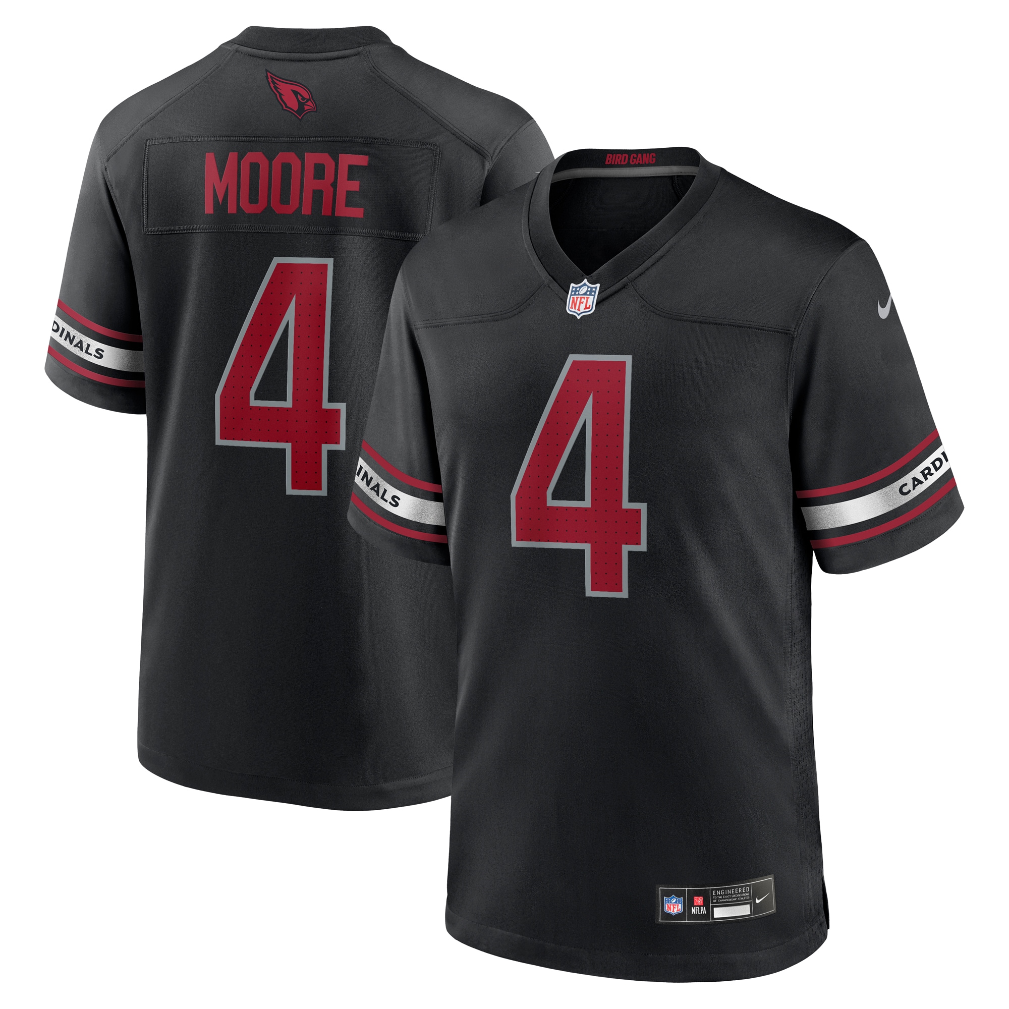 Men's Arizona Cardinals Rondale Moore Black Game Jersey JS6314 nicesnker