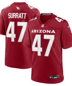 Men's Arizona Cardinals Sage Surratt Cardinal Team Game Jersey JS1513 nicesnker