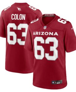 Men's Arizona Cardinals Trystan Colon Cardinal Team Game Jersey JS6682 nicesnker