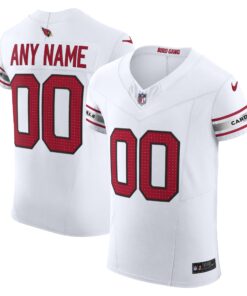 Men's Arizona Cardinals White Vapor F.U.S.E. Elite Custom Jersey JS1904 nicesnker