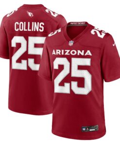 Men's Arizona Cardinals Zaven Collins Cardinal Home Game Jersey JS5455 nicesnker
