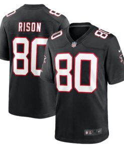 Men's Atlanta Falcons Andre Rison Black Retired Player Jersey JS6861 nicesnker
