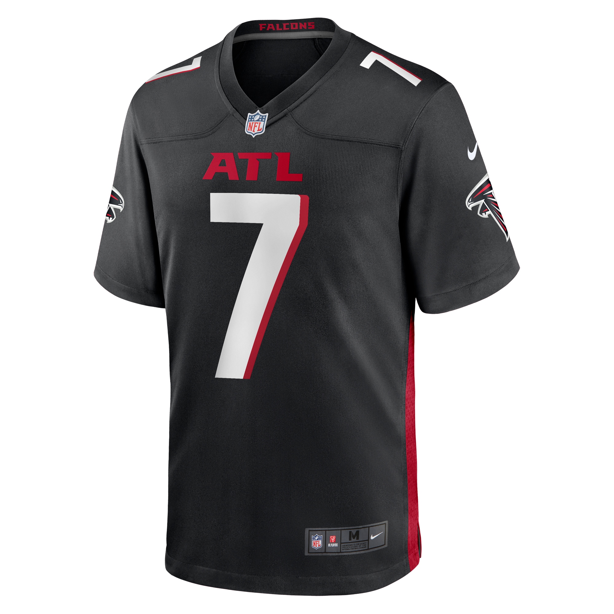 Men's Atlanta Falcons Bijan Robinson Black Game Jersey JS3096 nicesnker - Image 2