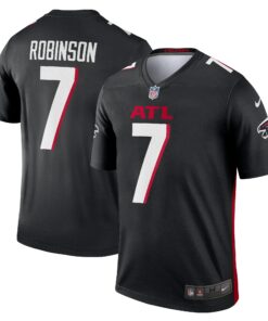 Men's Atlanta Falcons Bijan Robinson Black Team Legend Player Performance Top JS4738 nicesnker
