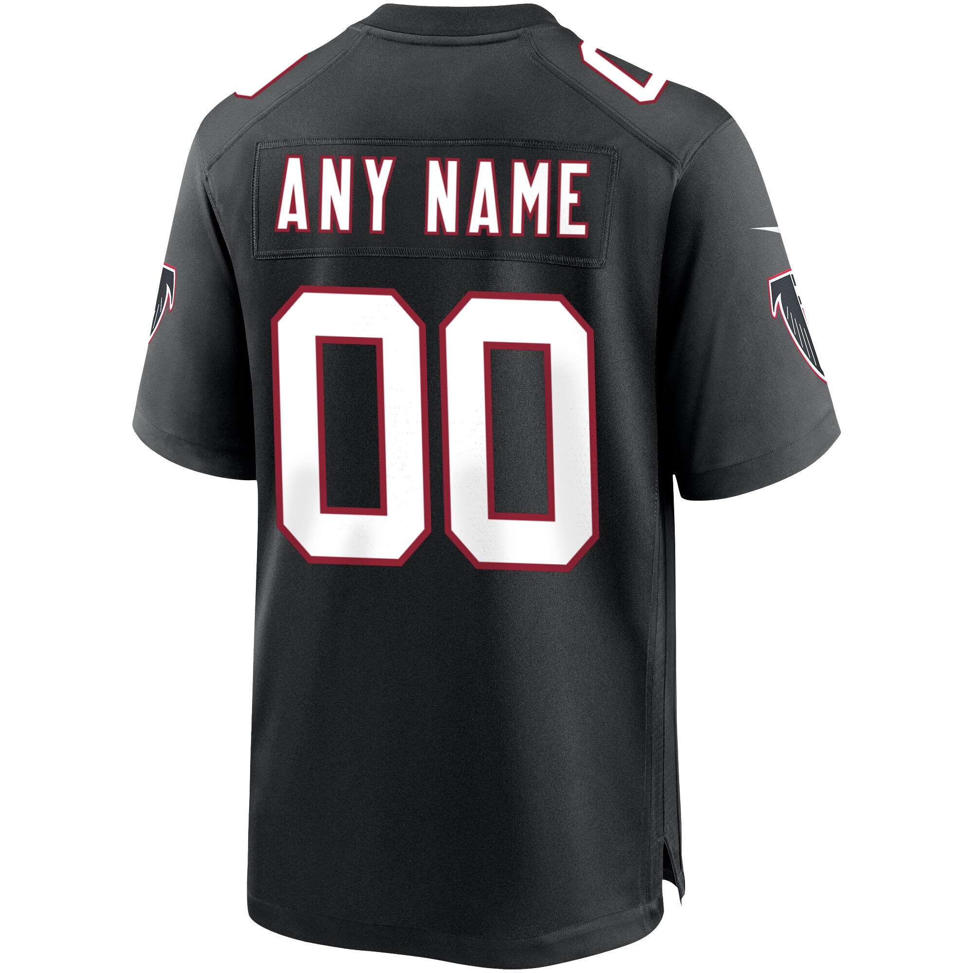 Men's Atlanta Falcons Black Throwback Custom Game Jersey JS2809 nicesnker - Image 3