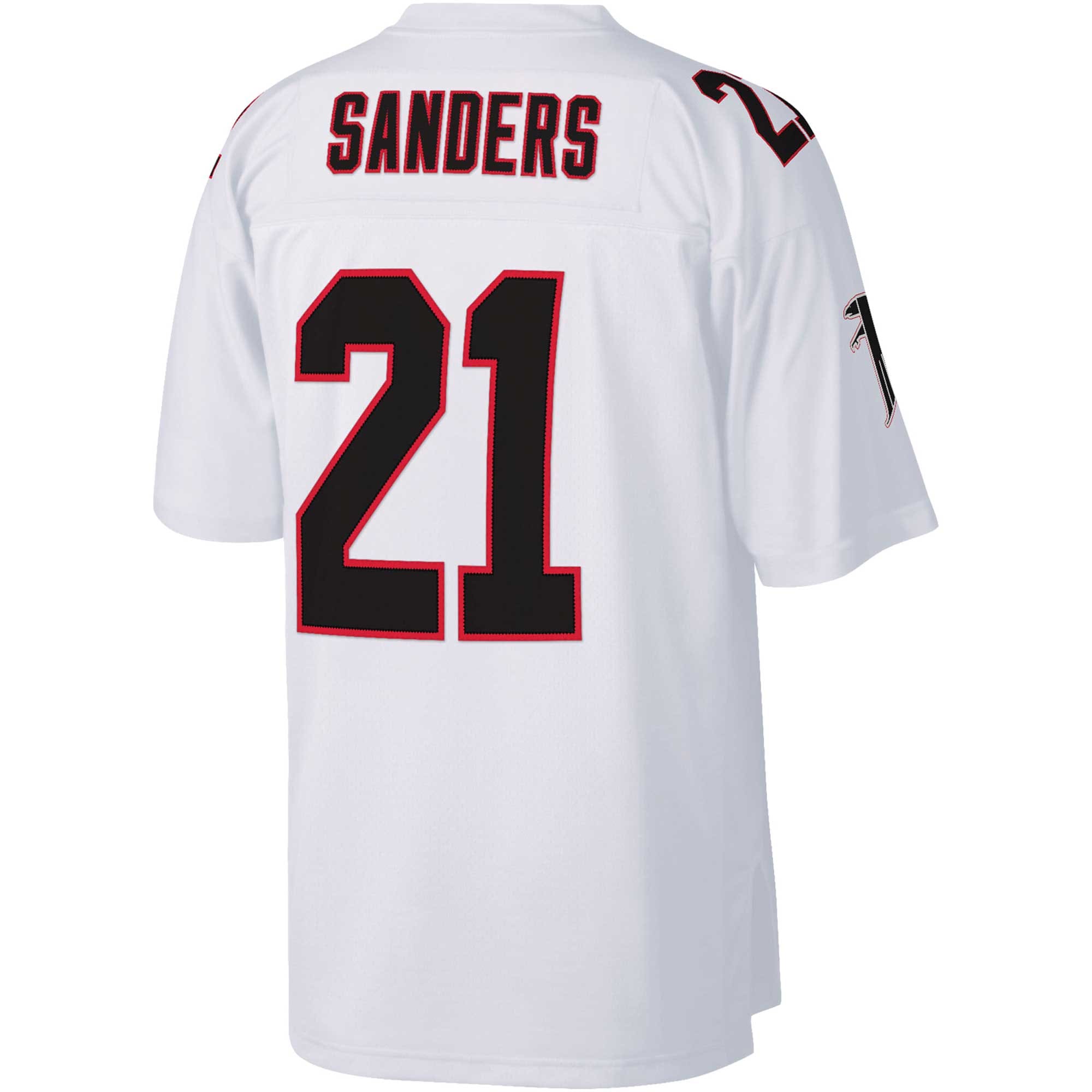 Men's Atlanta Falcons Deion Sanders Mitchell & Ness White Big & Tall 1992 Retired Player Jersey JS8176 nicesnker - Image 3
