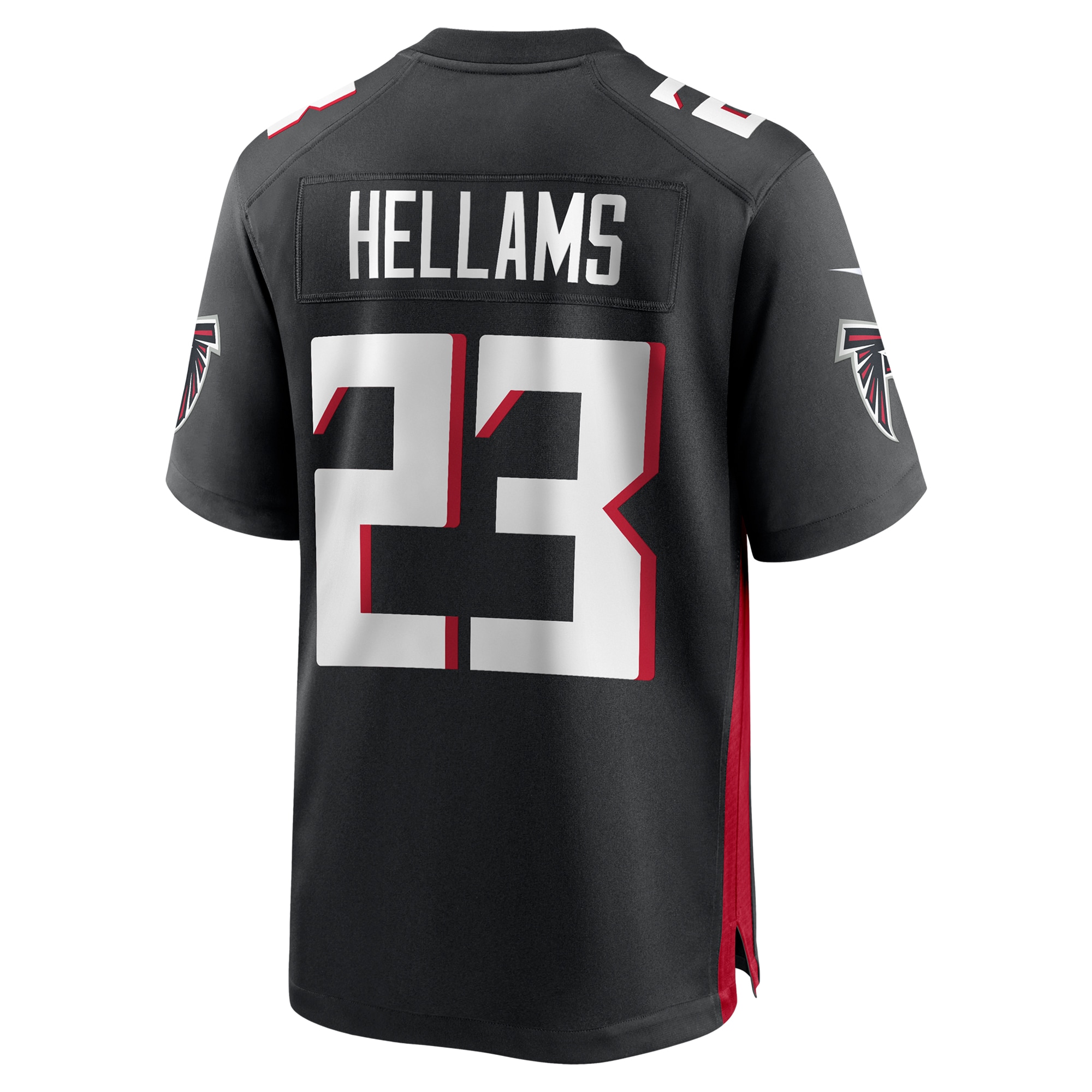 Men's Atlanta Falcons DeMarcco Hellams Black Team Game Jersey JS1199 nicesnker - Image 3