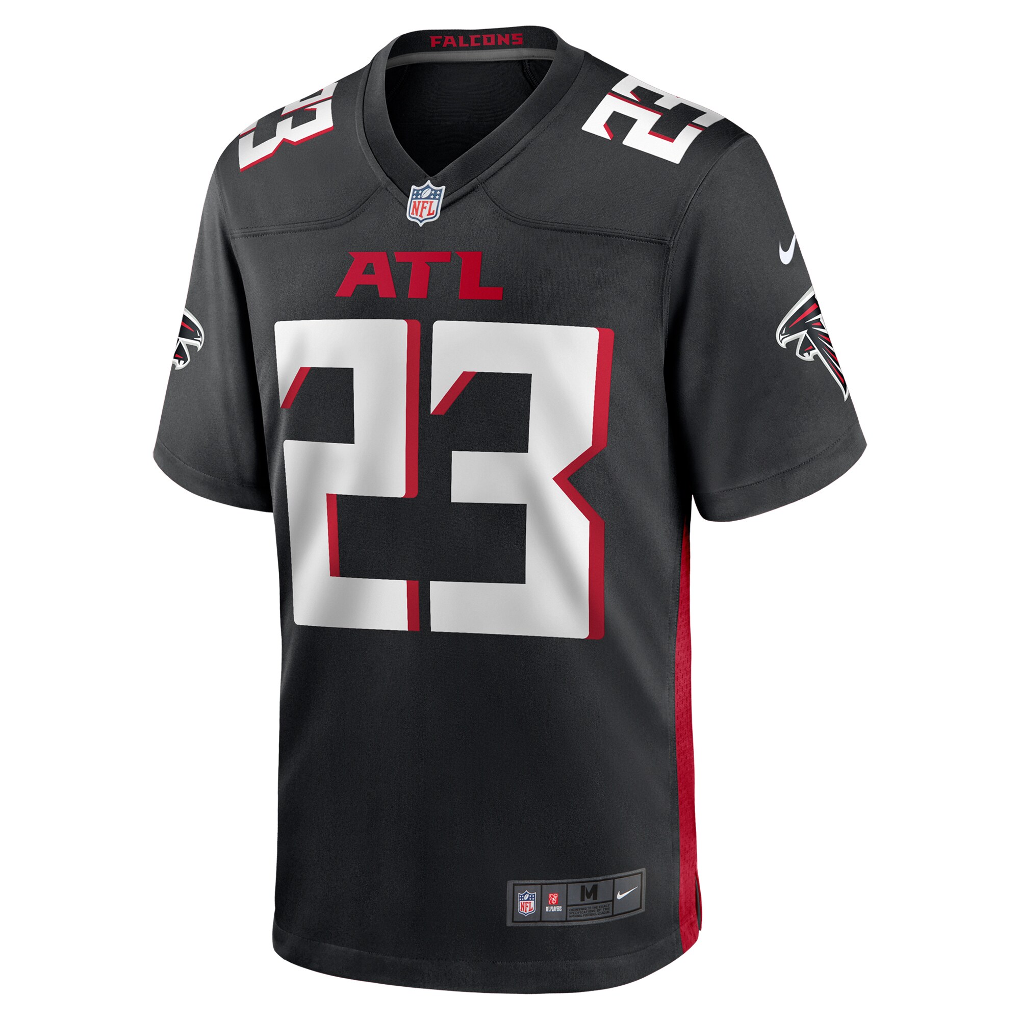 Men's Atlanta Falcons DeMarcco Hellams Black Team Game Jersey JS1199 nicesnker - Image 2