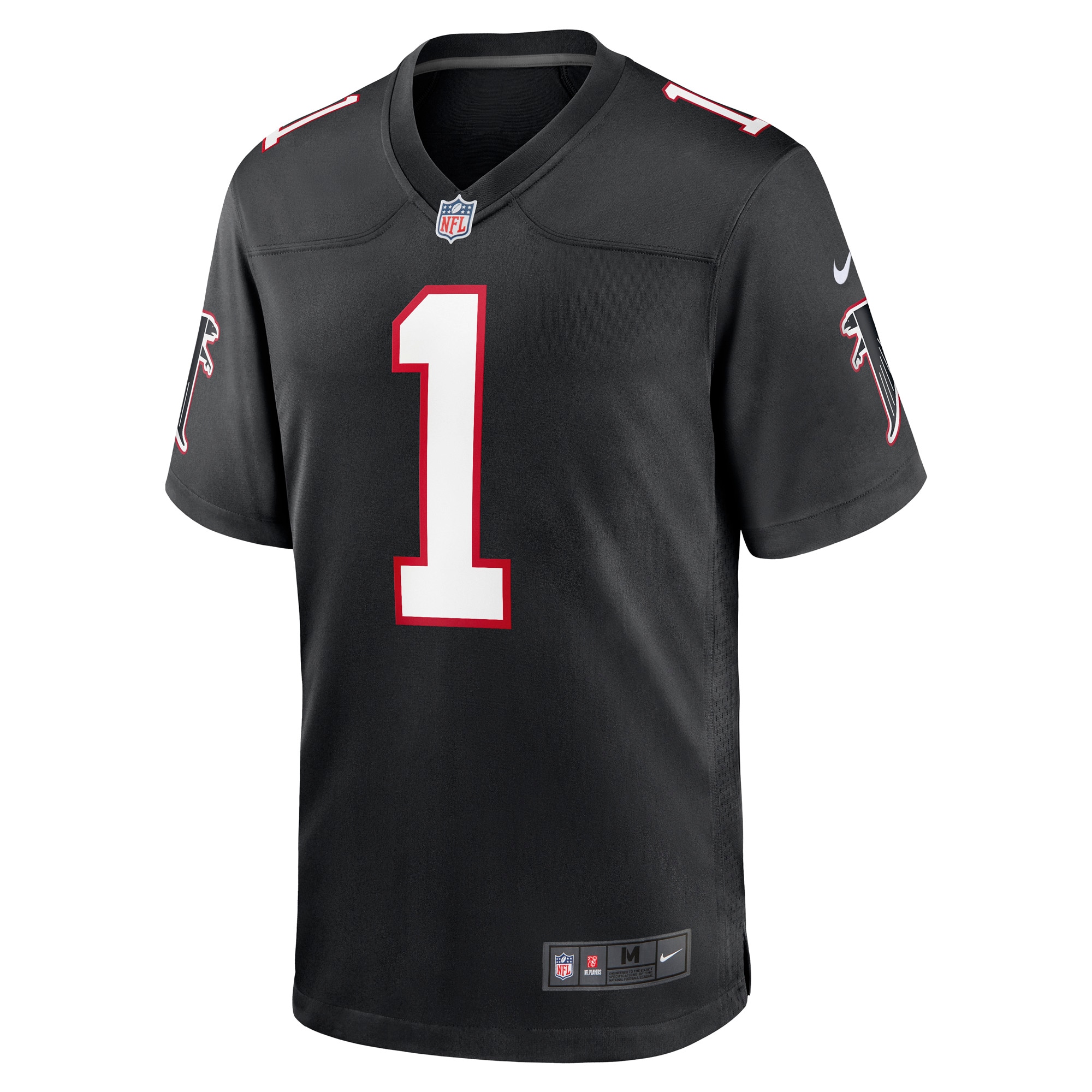 Men's Atlanta Falcons Dirty Birds Black Throwback Game Jersey JS2387 nicesnker - Image 2