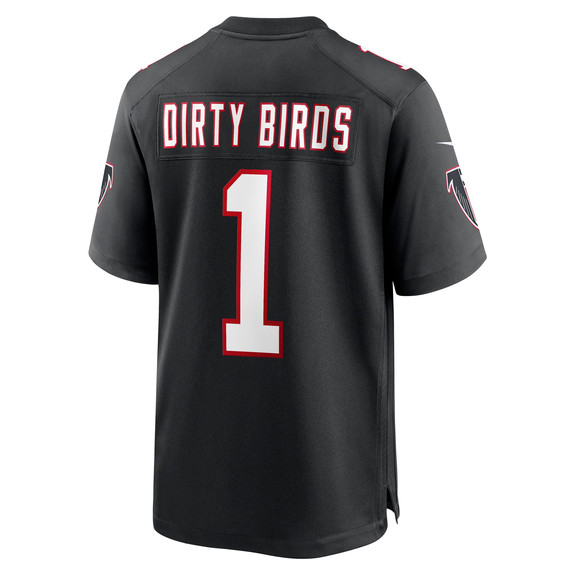 Men's Atlanta Falcons Dirty Birds Black Throwback Game Jersey JS2387 nicesnker - Image 3