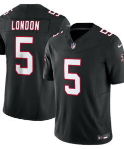 Men's Atlanta Falcons Drake London Black Vapor F.U.S.E. Limited Jersey JS9233 nicesnker