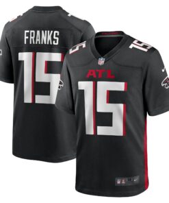 Men's Atlanta Falcons Feleipe Franks Black Game Jersey JS5624 nicesnker