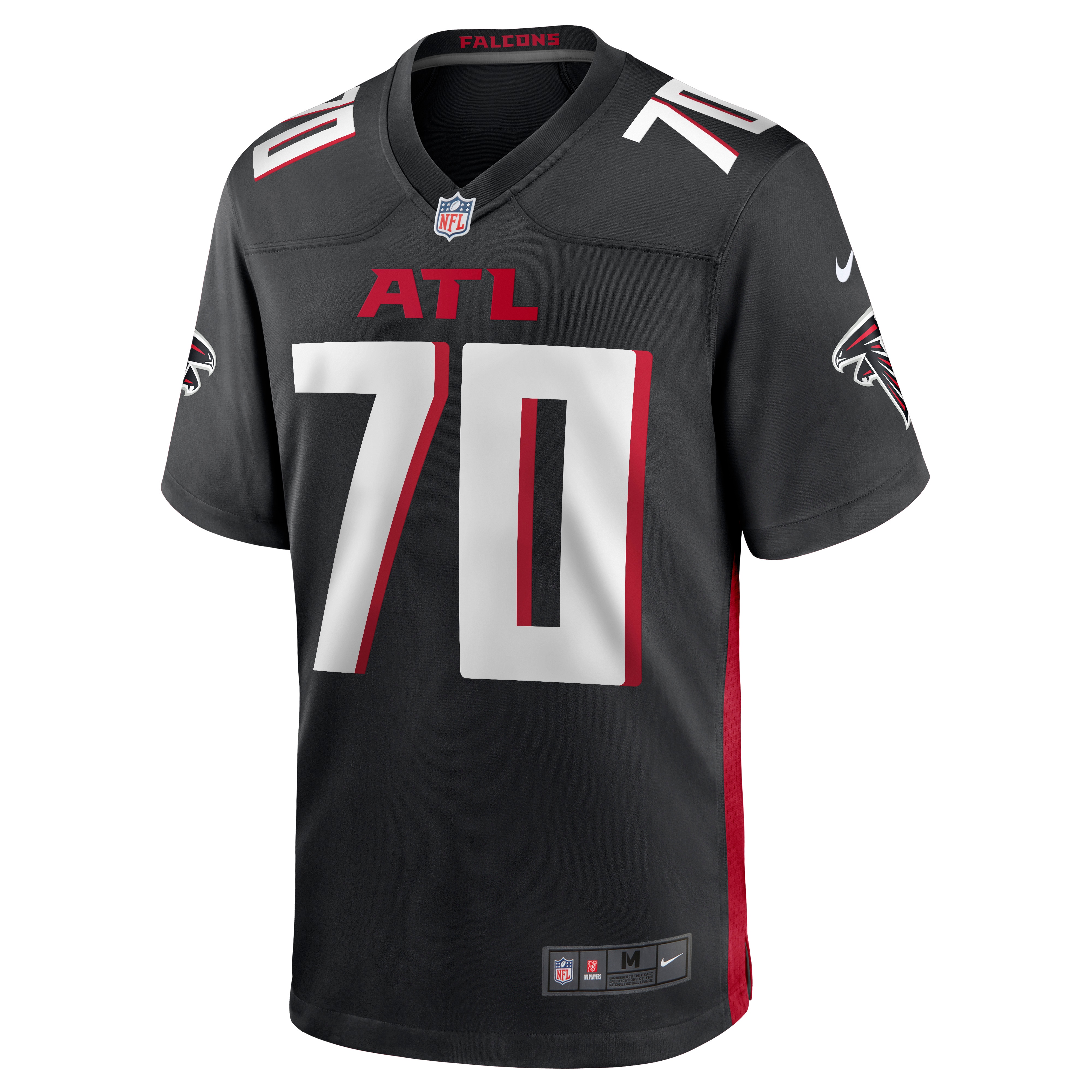 Men's Atlanta Falcons Jake Matthews Black Game Jersey JS8946 nicesnker - Image 2